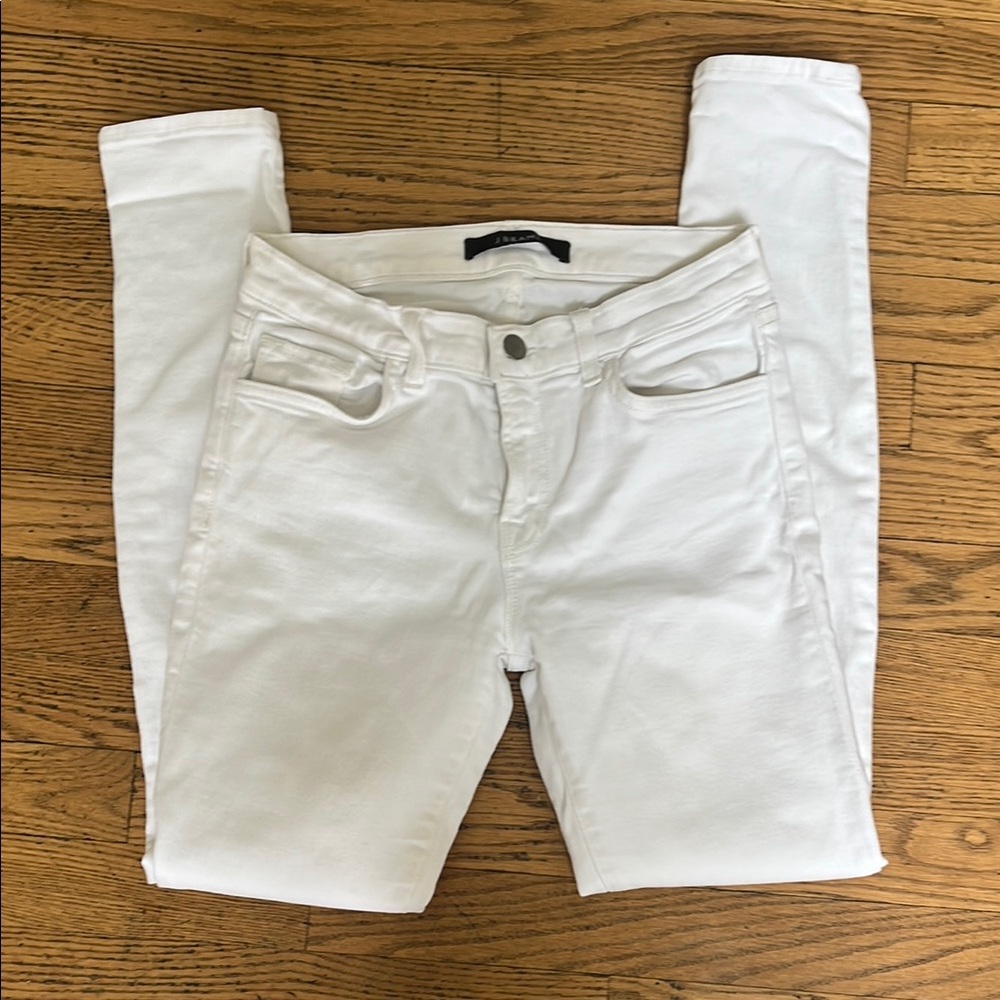 J Brand White Women's Skinny Leg Jeans Size 27